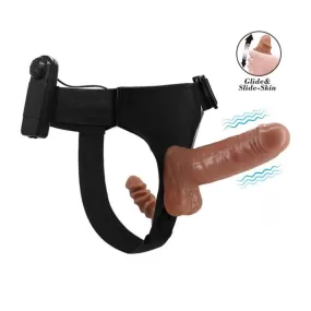 IMBRACATURA STRAP-ON CON DOPPIO DILDO VIBRANTE BAILE