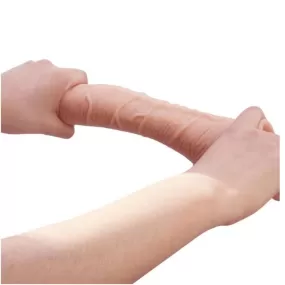 dildo curvato 28,2 cm morbido con venature accentuate fallo realistico