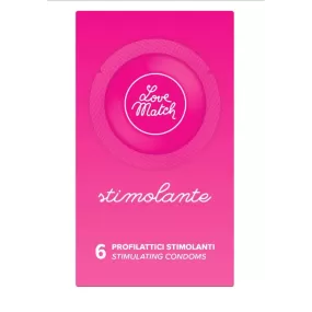 profilattici condoms stimolanti 6 pezzi