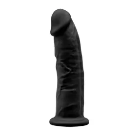 dildo in silicone silexpan nero fallo in gomma con ventosa