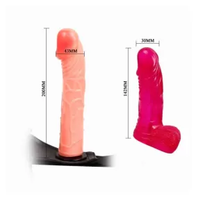 IMBRACATURA STRAP-ON CON DOPPIO DILDO BAILE
