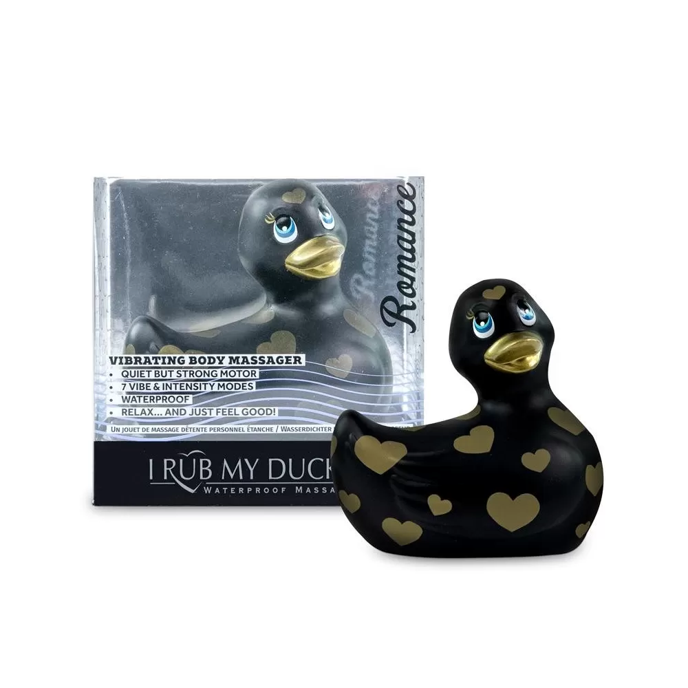 BIG TEAZE TOYS STIMOLATORE I RUB MY DUCKIE 2.0 ROMANCE BLACK AND GOLD