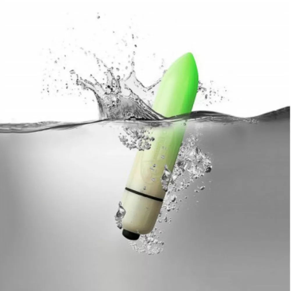 MINI BULLET WATERPROOF RO-80MM ROCKS-OFF FLUO VERDE NEON HALO