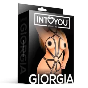 Imbracatura in ecopelle sexy lingerie BDSM Fetish Bondage GIORGIA