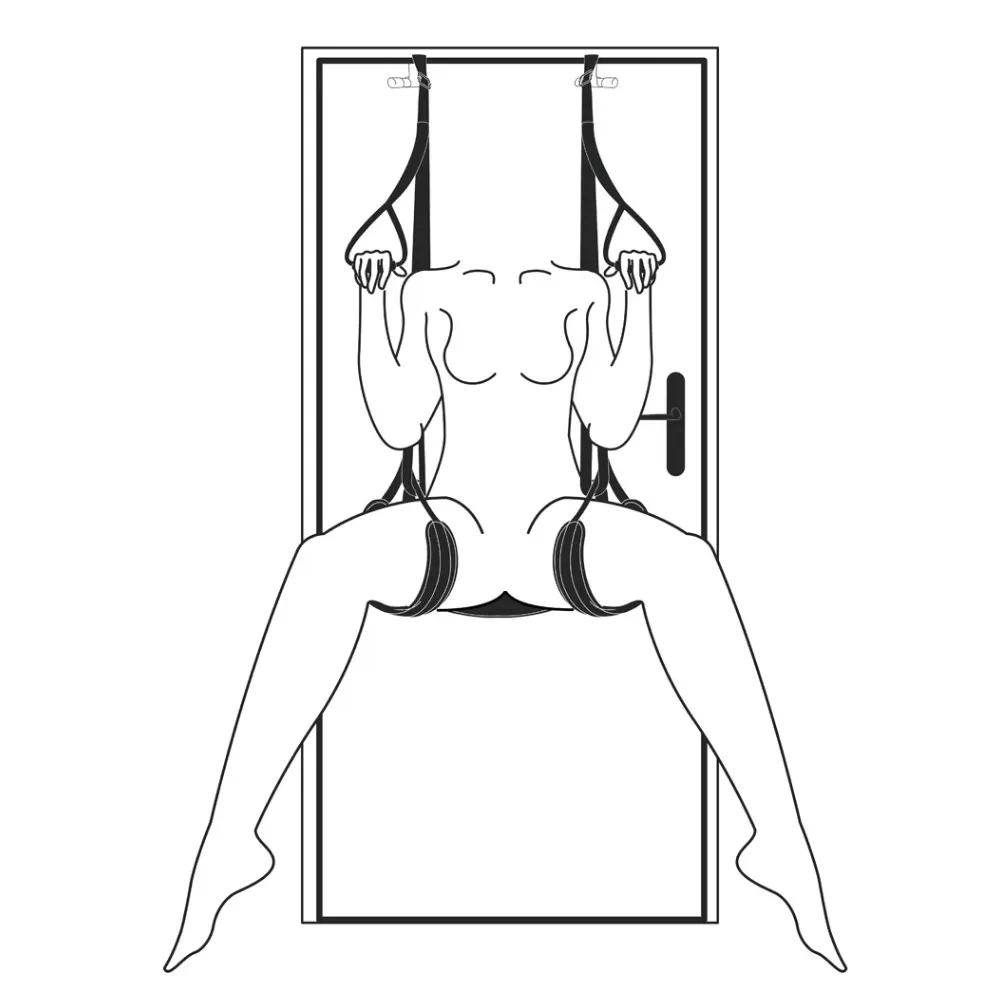 Altalene dell'amore costrittivo mani e caviglie EASYTOYS NERO