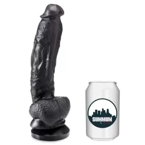 dildo realistico NERO dilatatore anale nero SUMMUM EDWARD 19 CM