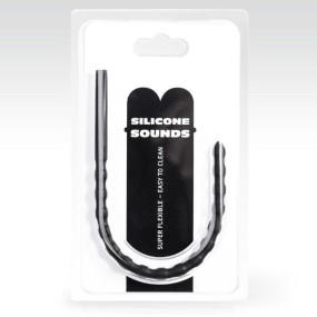 Sonda Uretrale e Catena di Palline All Black 24 cm