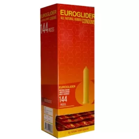 PRESERVATIVI EUROGLIDER PROFILATTICI STANDARD TRASPARENTI BOX DA 144 PEZZI
