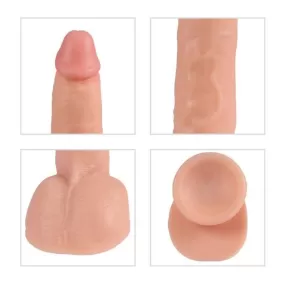 DILDO ULTRA REALISTICO SKINLIKE SILICONE DILDO VIBRANTE 24,5 CM
