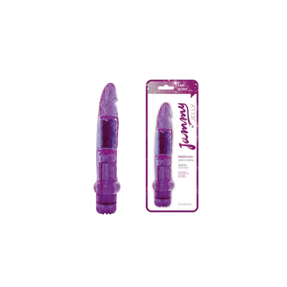 vibratore vaginale g-spot Dazzly Glitter Purple di Toyz4lovers