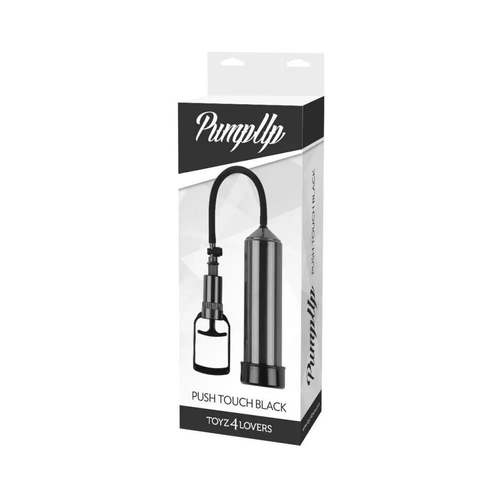 sviluppatore a pompa per pene pump up push touch black