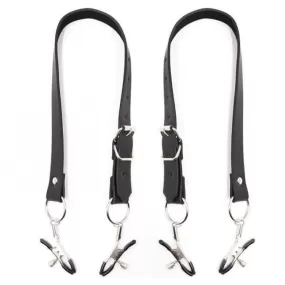 Pinze per Clitoride con Cinghie per Gambe