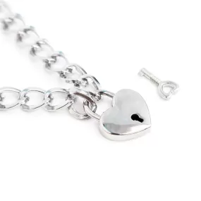 Collana con lucchetto in...