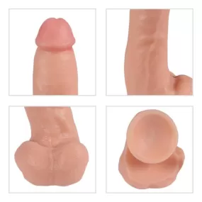Dildo completo di vene e testicoli