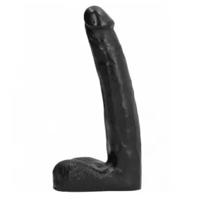 Dildo Vaginale Anale con Ventosa All Black 21 cm