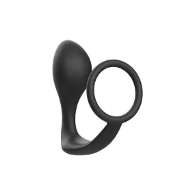 Plug anele nero con anello