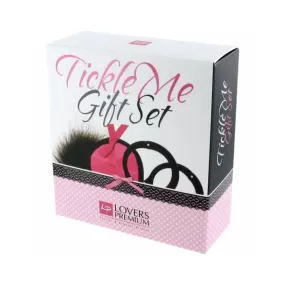 Tickle Me Gift Set Erotico: Manette, Benda e Piuma