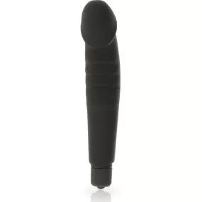 VIBRATORE CLASSICO DONNA DILDO IN SILICONE NERO DOLCE VITA