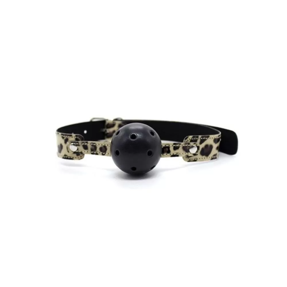Kit Bondage Leopard gag ball leopardata