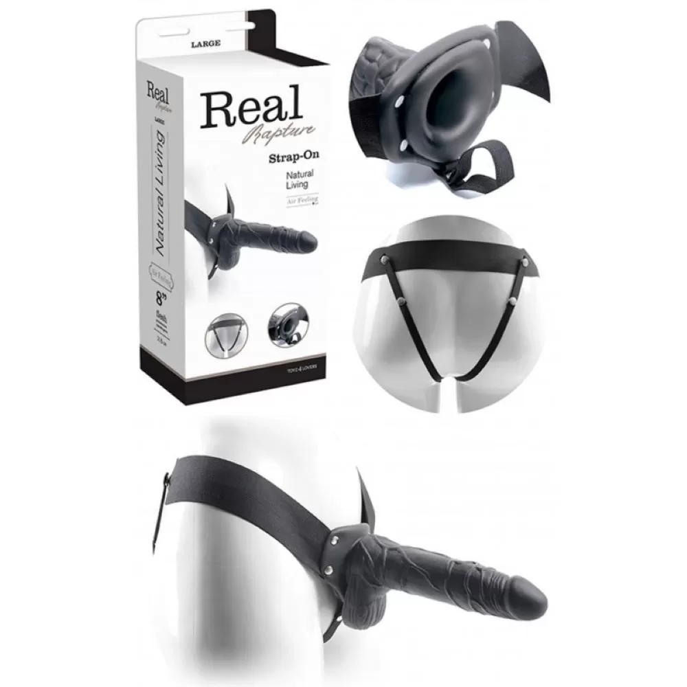 Strap-on realistico nero