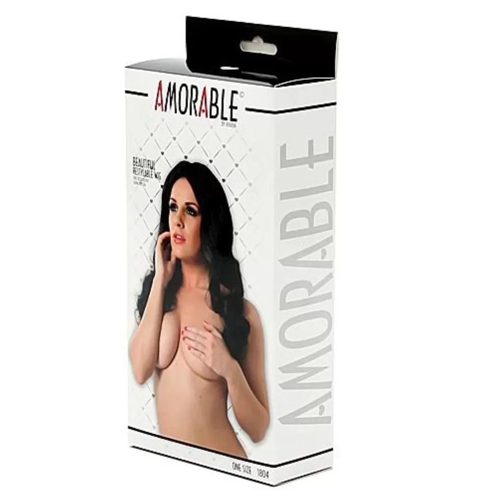 AMORABILE RIMBA AMORABLE PARRUCCA CAPELLI CASTANI LUNGHI