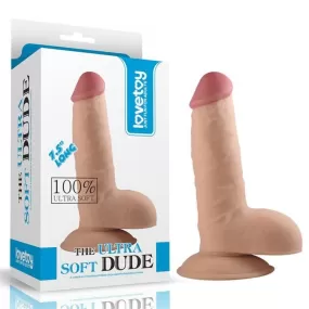 LOVETOY DILDO REALISTICO THE ULTRA SOFT DUDE 7.5 FLESH