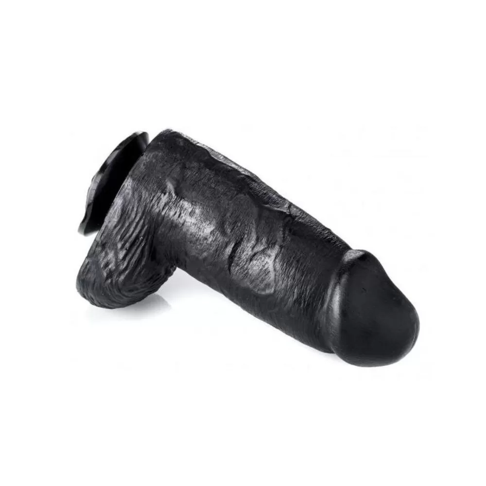 fallo realistico in silicone dildo nero SUMMUM MIKE 18 CM