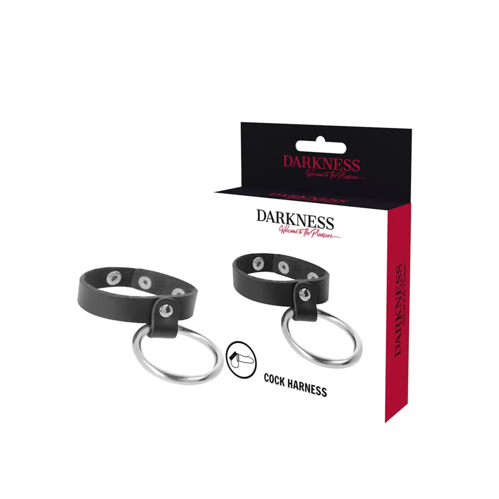 darkness anello in metallo per pene e testicoli
