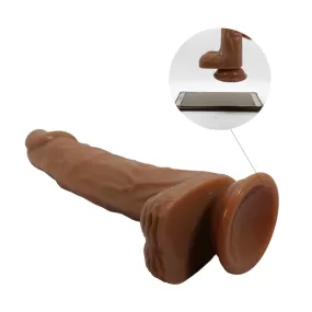 dildo realistico marrone con forte ventosa