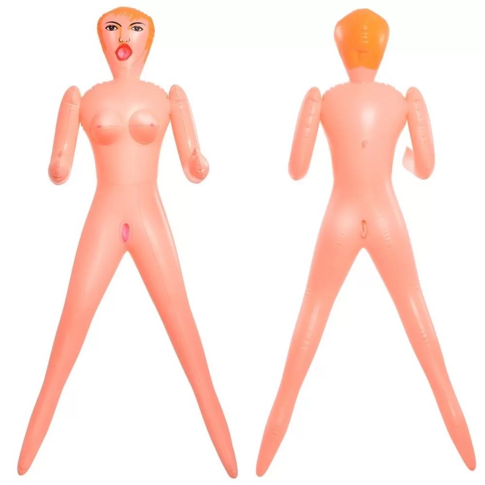 bambola gonfiabile con foro vaginale, ano, bocca