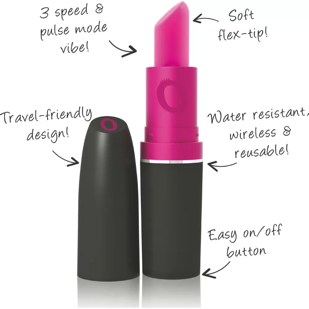 mini vibratore portatile a forma di rossetto Vibrating Lipstick