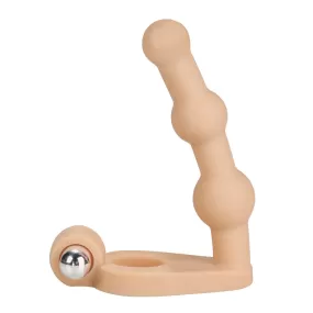 dildo doppia penetrazione con anello fallico e vibratore