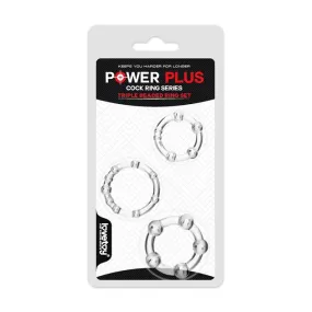 POWER PLUS TRIPLE BEADED RING SET anelli fallici LOVETOY