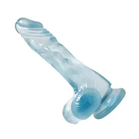 Dildo jelly blu 21,5 cm
