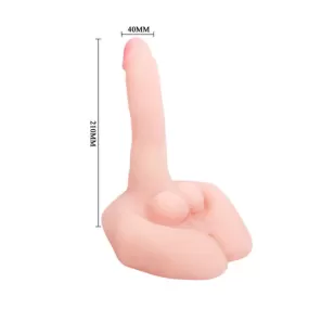 Dildo realistico con lunghezza di 21 cm