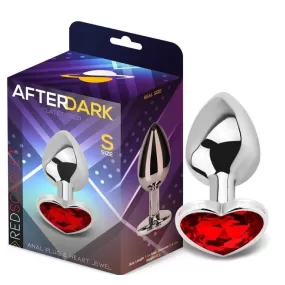 Plug anale con gemma a forma di cuore