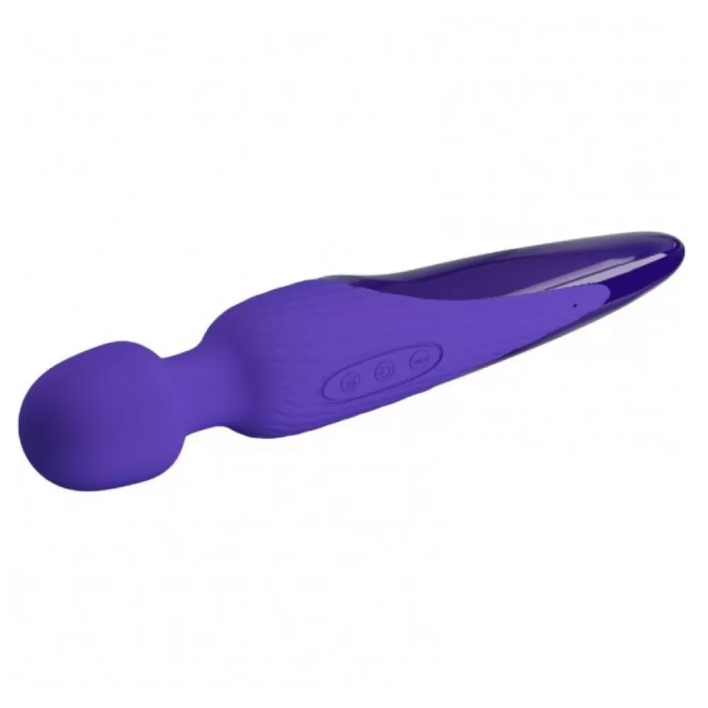 vibratore viola con testina delicata