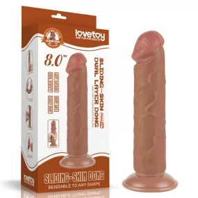 dildo realistico con ventosa marrone