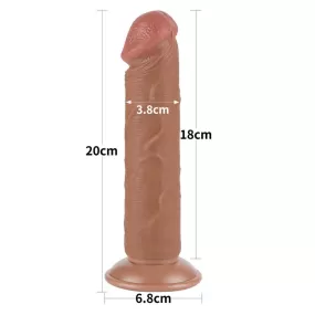 DILDO MARRONE FALLO REALISTICO CON VENTOSA
