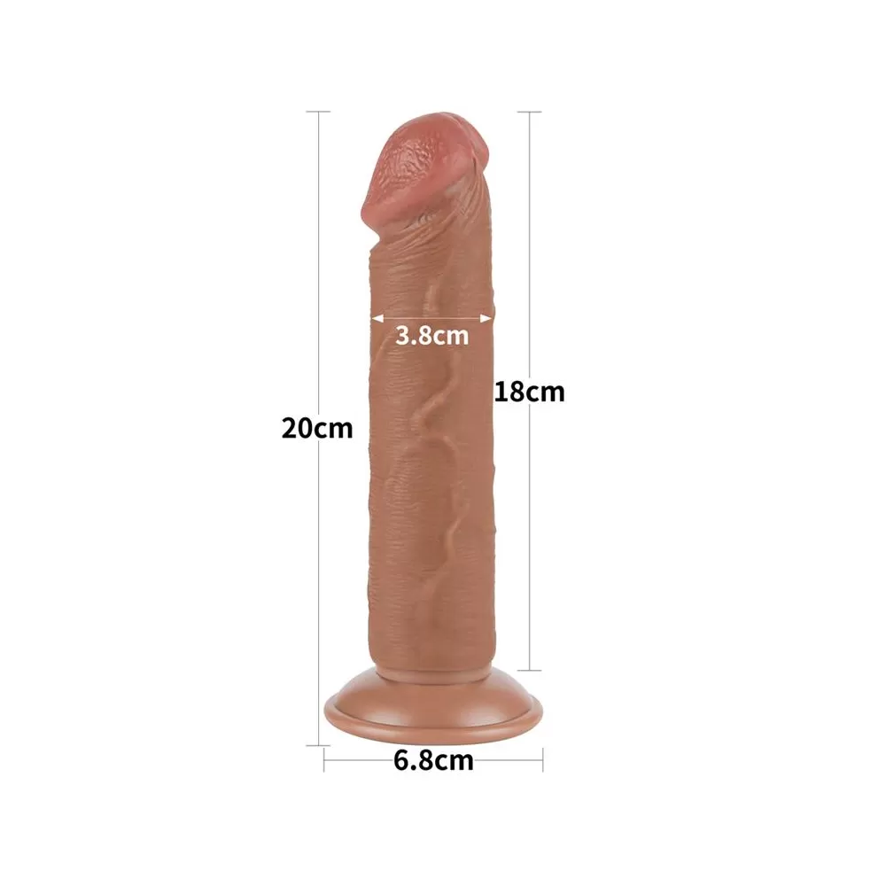 DILDO MARRONE FALLO REALISTICO CON VENTOSA