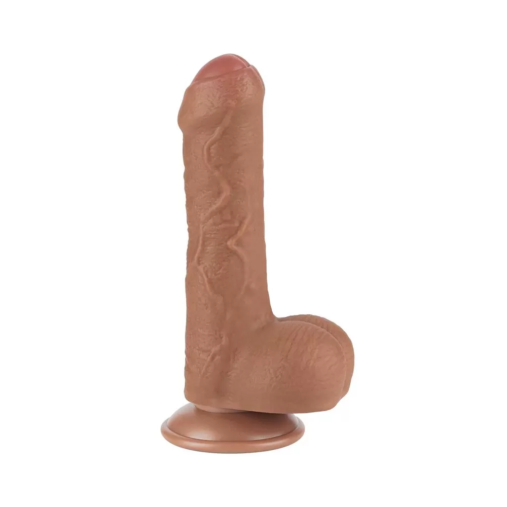 dildo con ventosa e testicoli