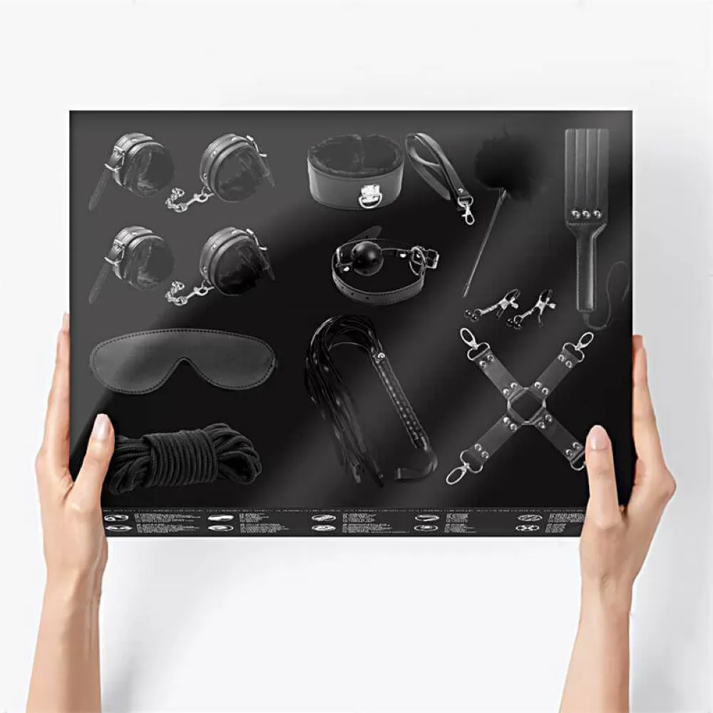 set bondage 11 pezzi neri