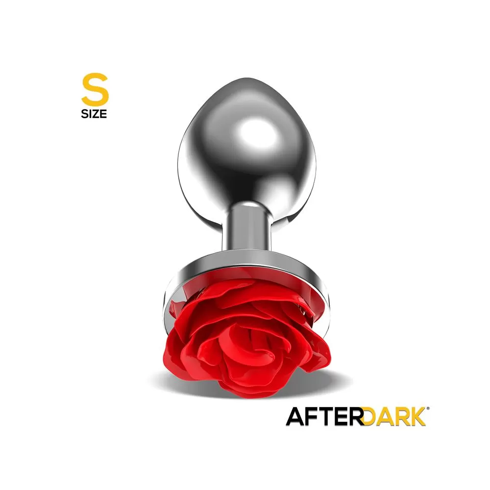 BUTT PLUG ANALE IN METALLO CON ROSA