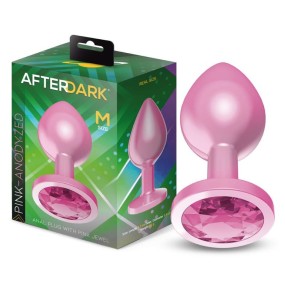 Afterdark Plug Anale Rosa con Gemma Rosa taglia M