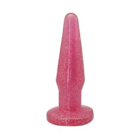 Dildo plug anale Timeless Glitter Plug Rosa S 12,1 cm