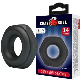 Crazy Bull Jarvius Modello 14 | Anello Cockring in Silicone Regolabile | Controllo e Piacere Prolungato