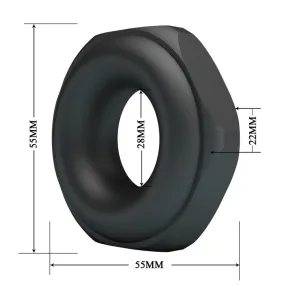 Crazy Bull Jarvius Modello 14 | Anello Cockring in Silicone Regolabile | Controllo e Piacere Prolungato