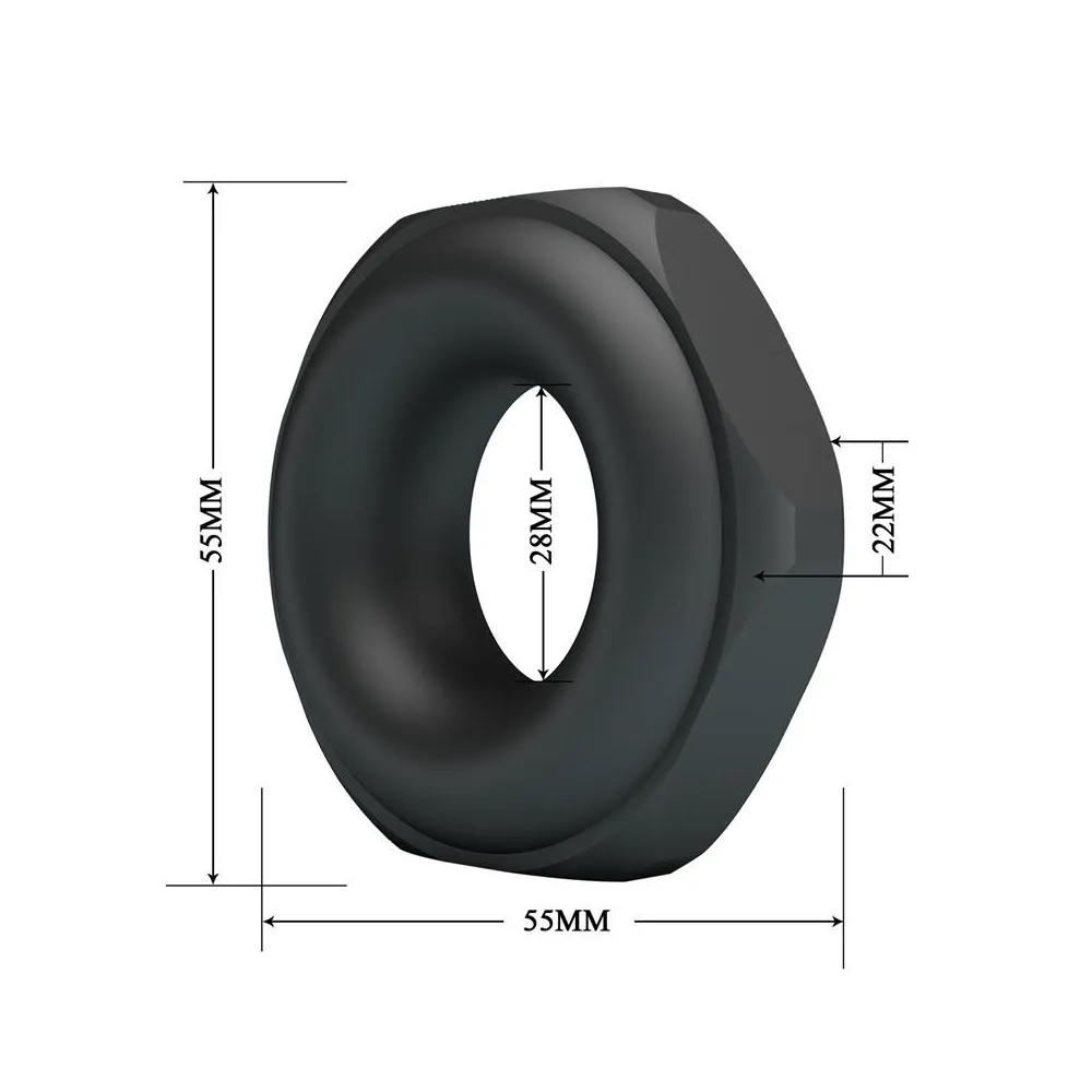Crazy Bull Jarvius Modello 14 | Anello Cockring in Silicone Regolabile | Controllo e Piacere Prolungato