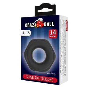 Crazy Bull Jarvius Modello 14 | Anello Cockring in Silicone Regolabile | Controllo e Piacere Prolungato