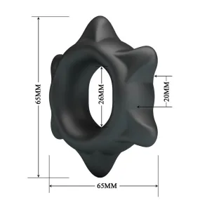 Crazy Bull Ethaniel Modello 11 | Anello Cockring in Silicone Regolabile | Piacere e Controllo Prolungato